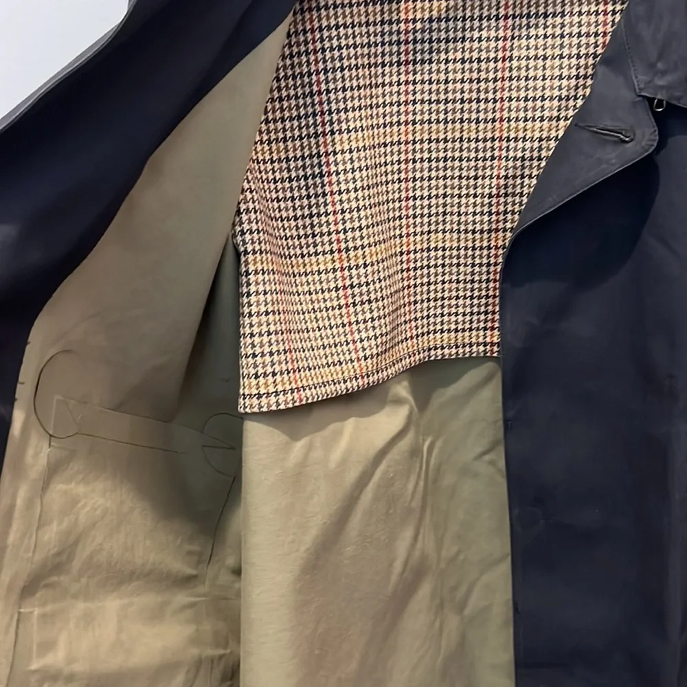 - Gorgeous Vintage Mackintosh raincoat Polo Ralph Lauren Bonded Cotton Men… - Picture 4 of 7